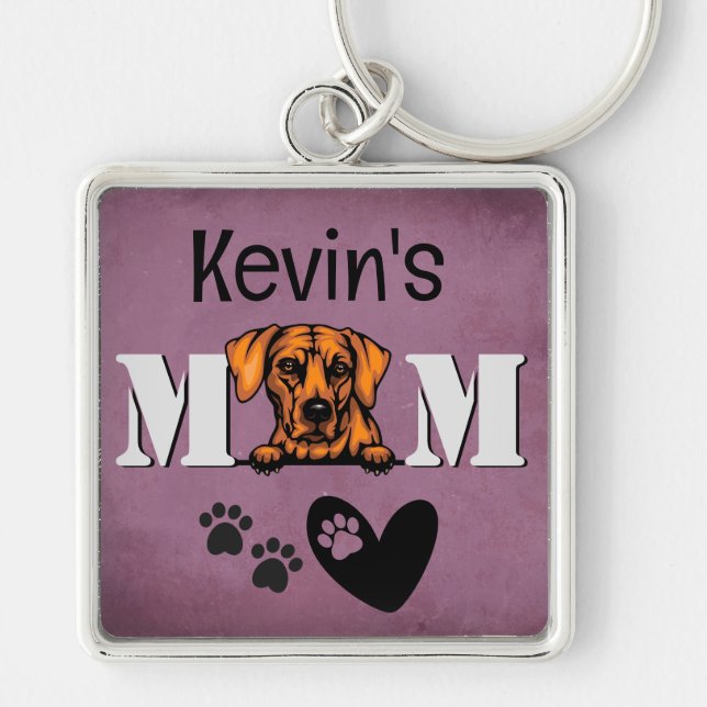 Porte-clés Rhodesian Ridgeback Personnalisé Pékin (Devant)