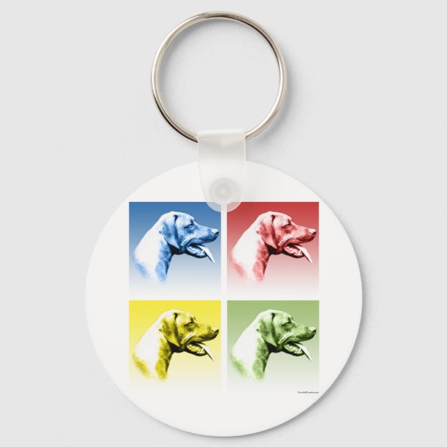 Porte-clés Rhodesian Ridgeback Pop Art (Recto)