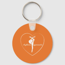 Rhythmic gymnastic love keychain