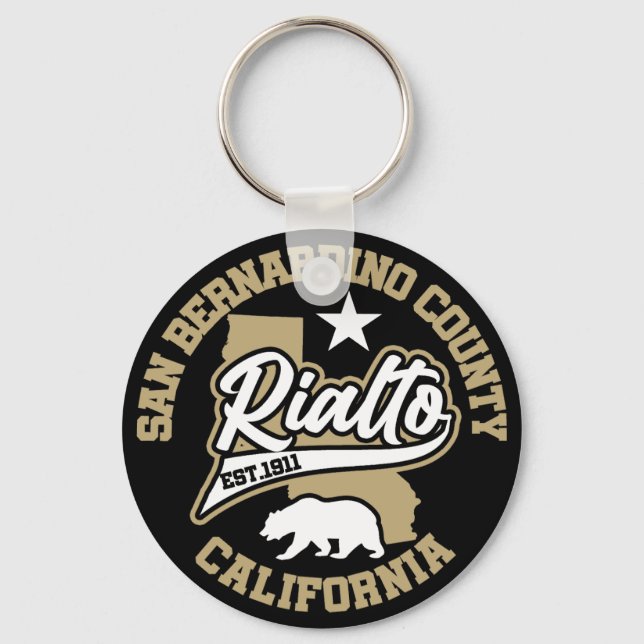 Porte-clés Rialto, Californie (Recto)