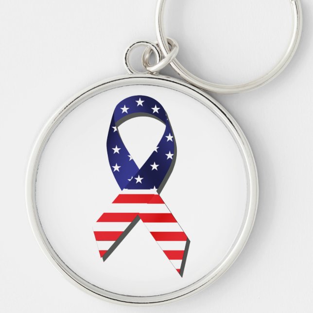 Porte-clés Ribbon USA (Devant)