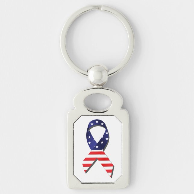 Porte-clés Ribbon USA (Devant)