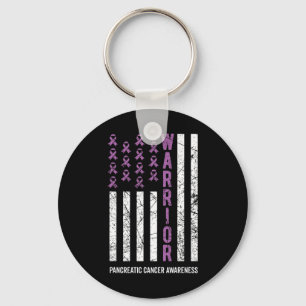 Porte-clés Ribbon violet guerrier Sensibilisation au cancer p