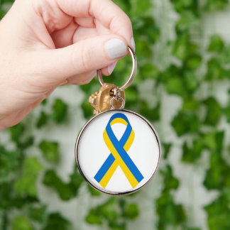 PORTE-CLÉS RIBON URKANIEN BLEU ET JAUNE