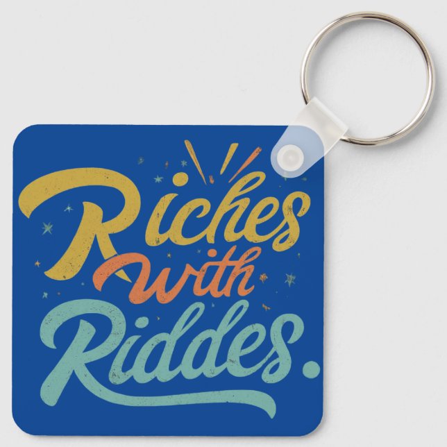 Porte-clés richesse en énigmes (Dos)