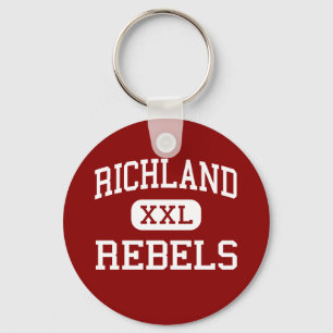 Porte-clés Richland - rebelles - lycée - Essex Missouri