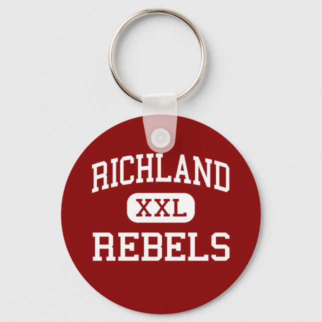 Porte-clés Richland - Rebels - Lycée - Essex Missouri (Recto)