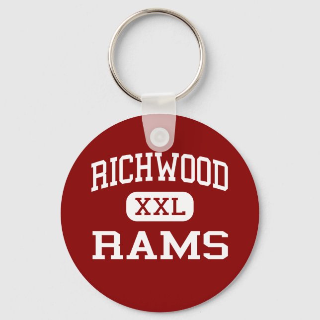 Porte-clés Richwood - Rams - Lycée - Monroe Louisiana (Recto)