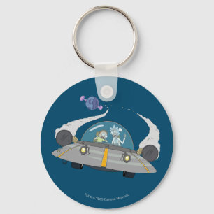 Porte-clés RICK ET MORTY™  Vol dans un vaisseau spatial