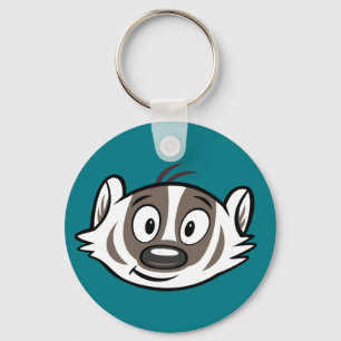 Porte-clés Ricky Raccoon   Visage de Badger Boomer