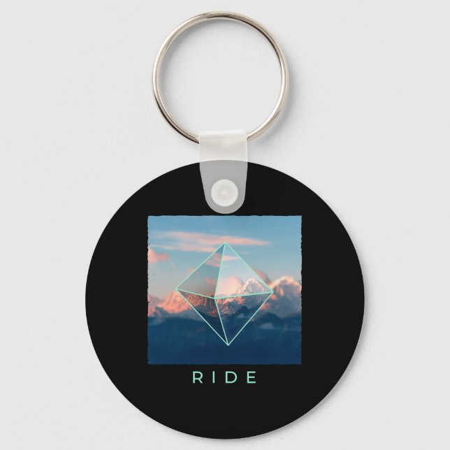 Porte-clés Ride Mountain Ski Snowboard Ski Snowboard Do (Recto)