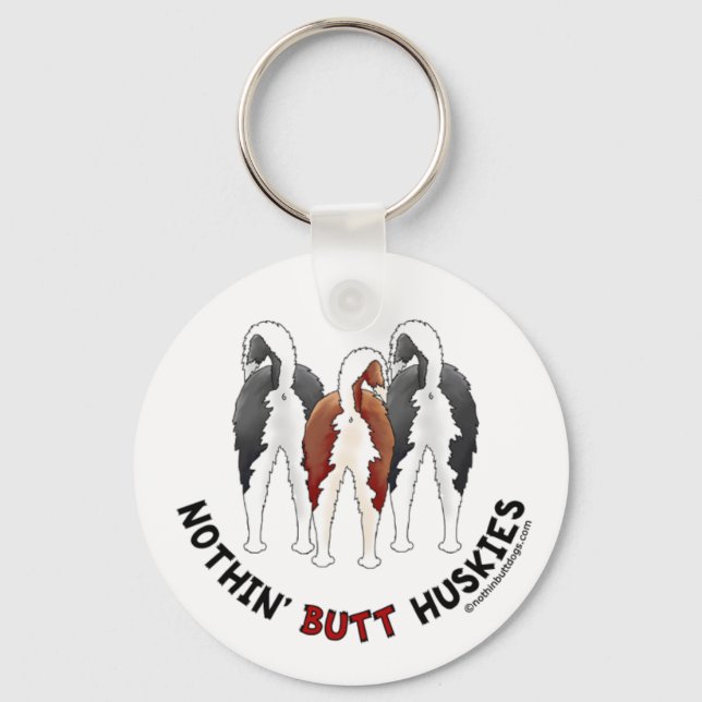 Porte-clés Rien' Butt Huskies (Recto)