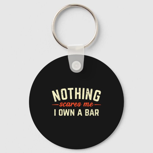 Porte-clés Rien ne m'est plus cher que mon bar, cadeau drôle  (Recto)