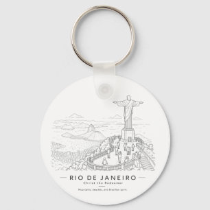 Porte-clés Rio de Janeiro Christ le Rédempteur Art