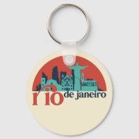 Rio De Janeiro City Skyline Vintage Cityscape