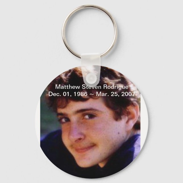 Porte-clés RIP Matthew Stephen Rodrigue (Recto)