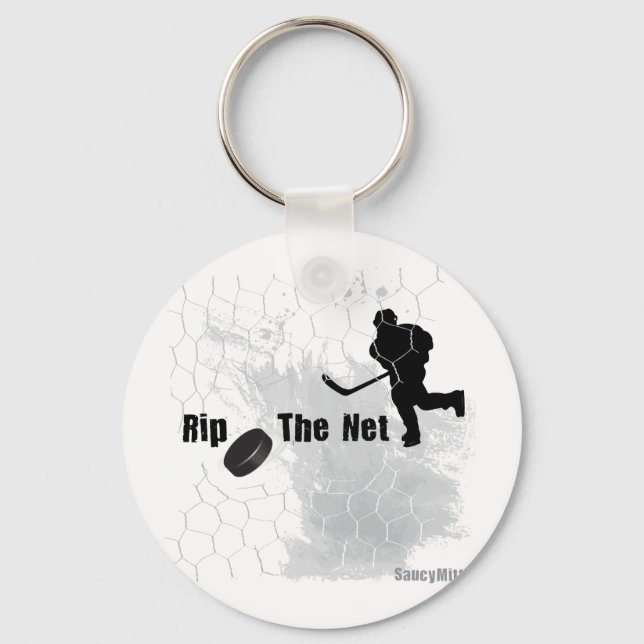 Porte-clés Rip the Net Hockey (Recto)