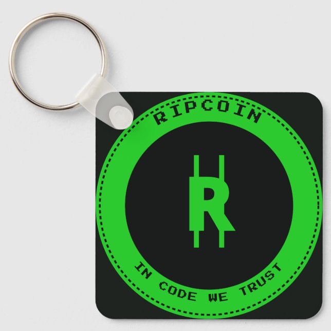 Porte-clés RipCoin - Clé à molette En Code Nous Faisons Confi (Recto)