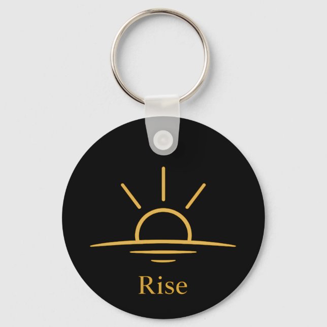 Porte-clés Rise — Minimalist Sunrise (Recto)