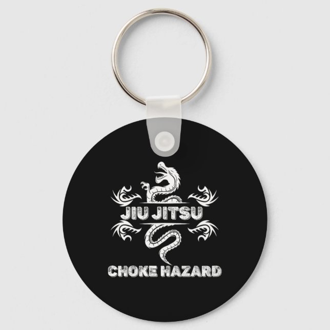 Porte-clés Risque d'étouffement par Jiu Jitsu Karaté Boxe Mua (Recto)