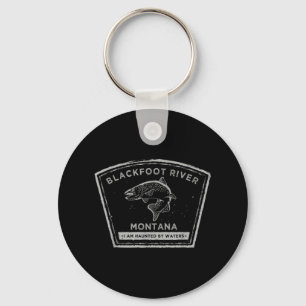 Porte-clés Rivière Blackfoot Montana - Chemise de pêche à la