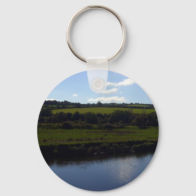 Porte-clés Rivière Cornish et campagne (Recto)