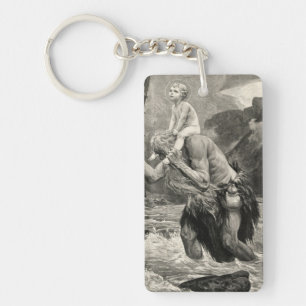 Porte-clés Rivière d'enfant de Christopher de saint de Joh