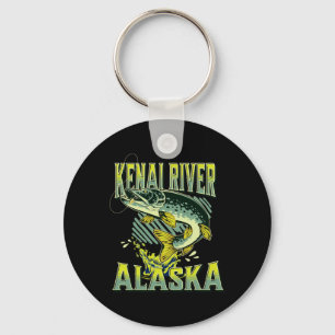 Porte-clés Rivière Kenai Alaska Vacances de Pêche Amateur de 