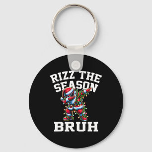 Porte-clés Rizzmas de Noël amusant Père Noël Xmas Rizz La Sai
