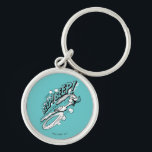 Porte-clés ROAD RUNNER™ BEEP BEEP!™ Halftone<br><div class="desc">Check out this vintage ROAD RUNNER™ halftone design that reads "BEEP BEEP!"</div>