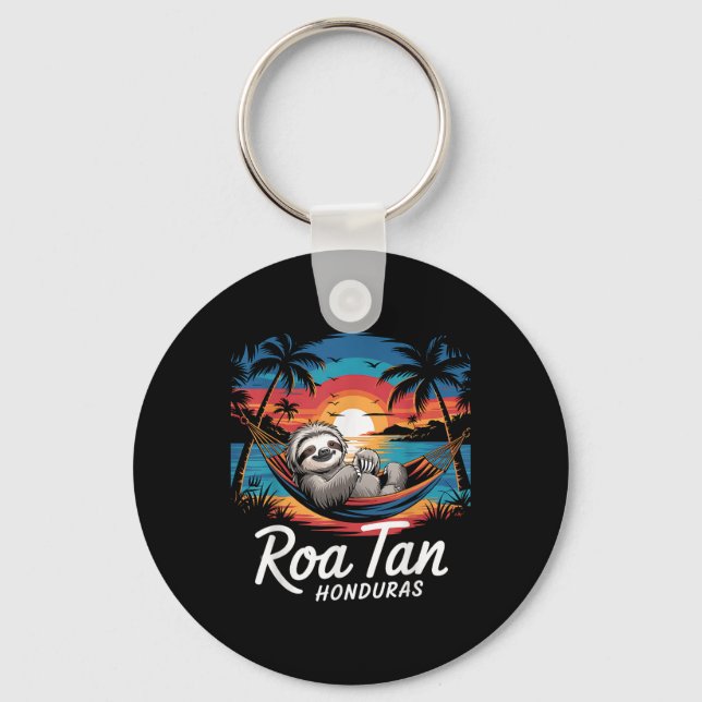 Porte-clés Roatan Sloth, Roatan Honduras Sloth, Roatan (Recto)