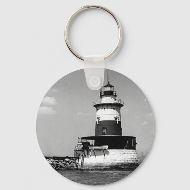 Porte-clés Robbins Reef Lighthouse (Recto)