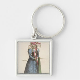 Porte-clés Robe de promenade, plat de mode d'Ackermann au