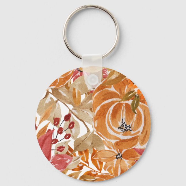 Porte-clés Robe Florale Pour Mariage (Recto)