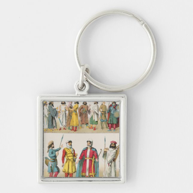 Porte-clés Robe persane, de "der Voelker de Trachten", 1864 (Devant)