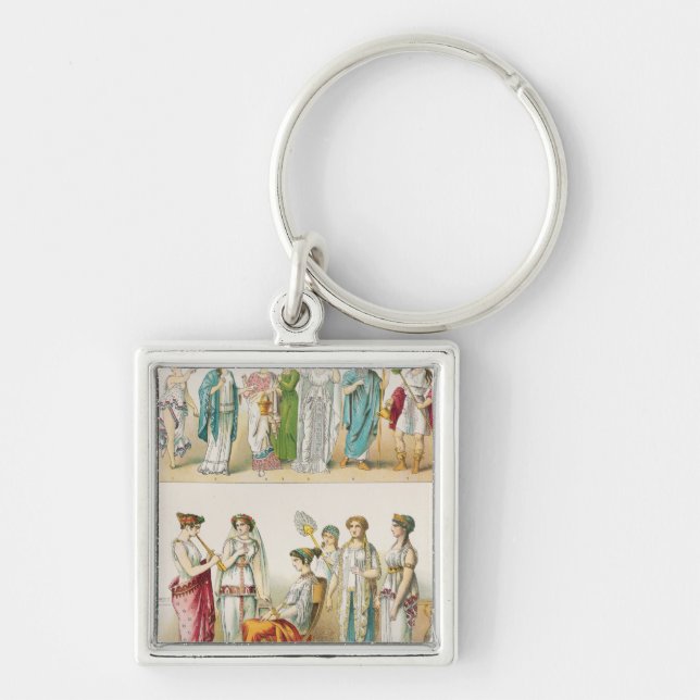 Porte-clés Robe théâtrale grecque (Devant)