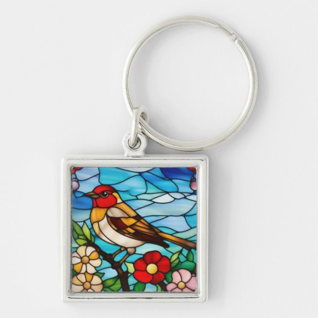 Porte-clés Robin Coloré (Devant)