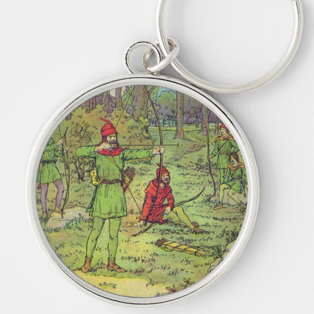 Porte-clés Robin des Bois dans la forêt  (Devant)