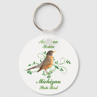 Porte-clés Robin Michigan State Bird