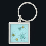 Porte-clés Robin's Oeuf Blue Starbursts Porte - clé<br><div class="desc">Le motif Porte - clé Oeuf Blue Iconic Atomic Starbursts de Robin est doté d'étoiles atomiques emblématiques. C'est vrai ! L’ancienne école, arrière - plan de couleur bleu oeuf de robin avec des taches d’or, est la toile de fond idéale pour les cercles turquoise, apaisants et vert poire kitsch. Les...</div>