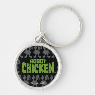 Porte-clés Robot Chicken Silhouette Pattern