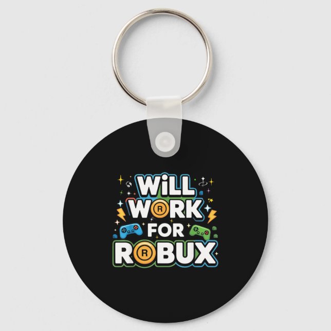 Porte-clés Robux fonctionnera pour les enfants, les jeunes ga (Recto)