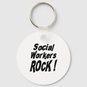 Porte-clés Roche d'assistants sociaux ! Porte - clé