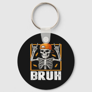 Porte-clés Rocher de squelette sur Bruh Halloween pour hommes