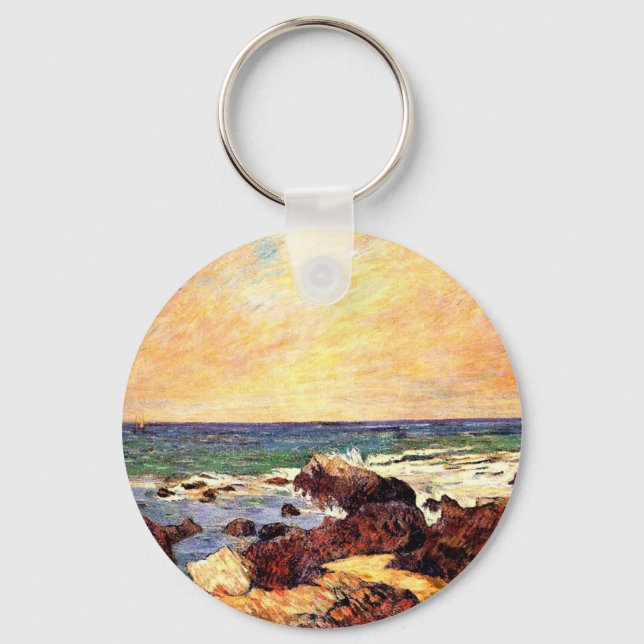 Porte-clés Rochers et Mer de Paul Gauguin, (Recto)
