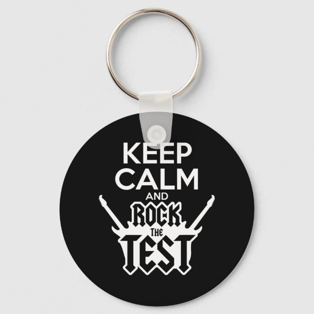 Porte-clés Rock Le Jour De Test Professeur Test State Idea Sc (Recto)