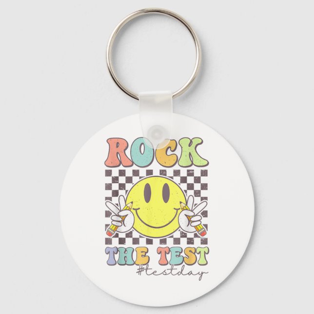 Porte-clés Rock Le Test Test Tester Enseignant Motivation (Recto)