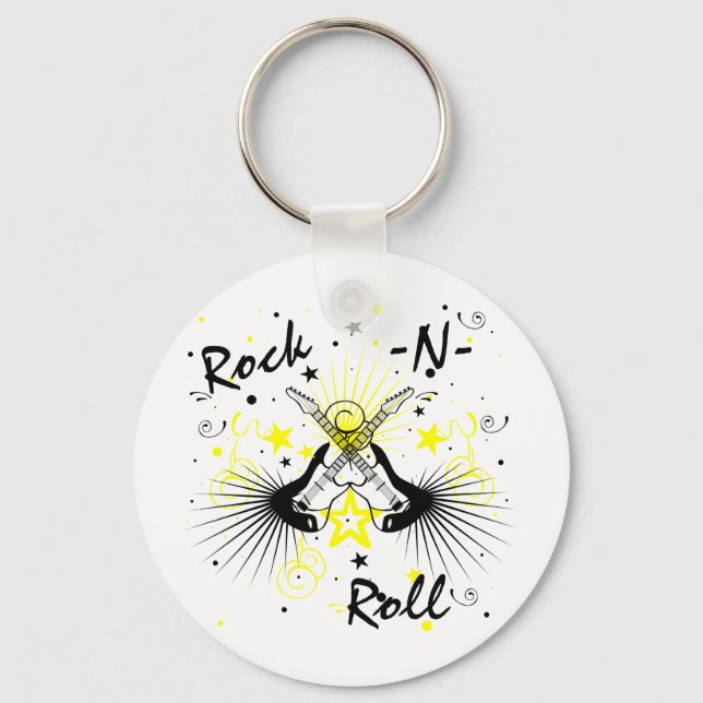 Porte-clés Rock n Roll Guitars (Recto)