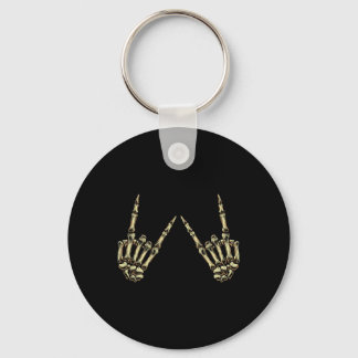Porte-clés Rock On Rock Et Roll Skeleton Mains - Pour Concert