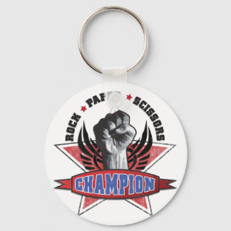 Porte-clés Rock, Papier, Champion des ciseaux